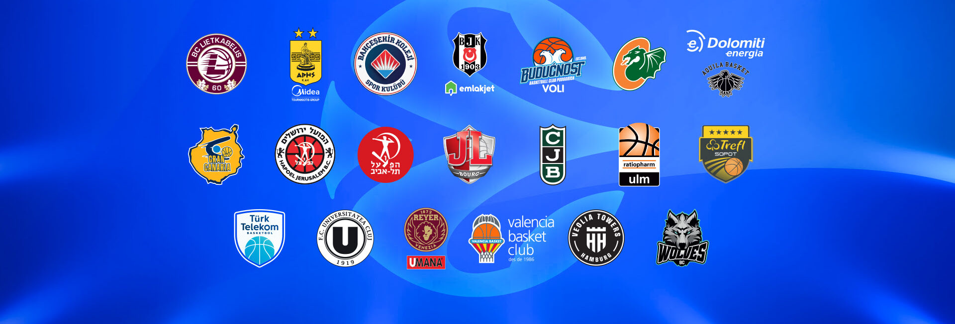 Übersicht Logos der Teilnehmer im BKT EuroCup 24/25