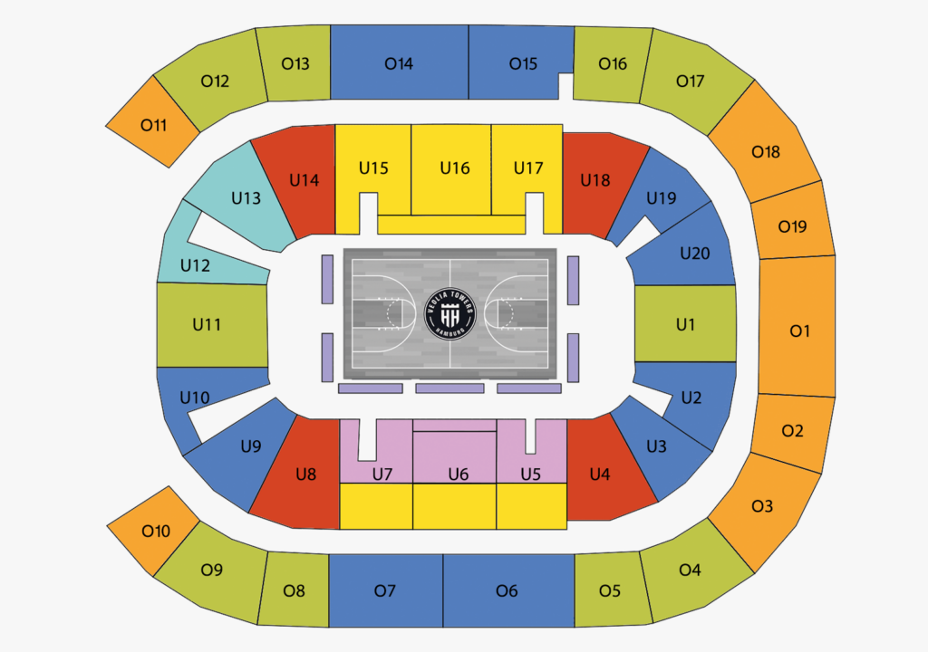 Saalplan Barclays Arena